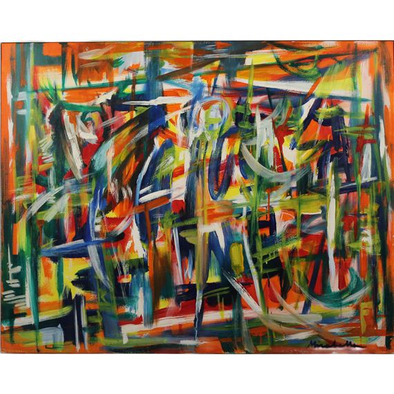 Composizione astratta by Saro Mirabella, 1965