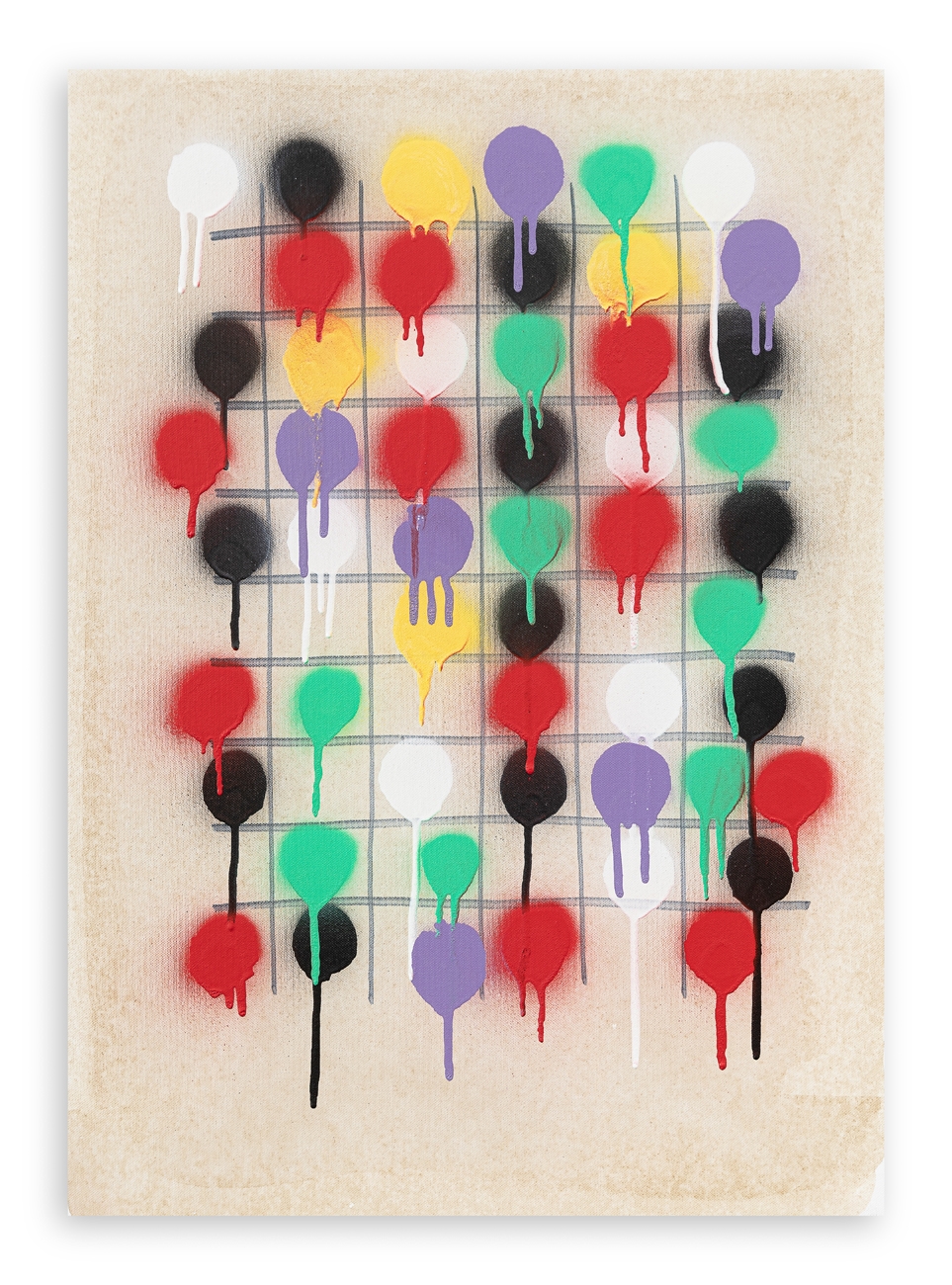 Artwork by Manon Dermis, Gesto Spray, Made of oil on canvas