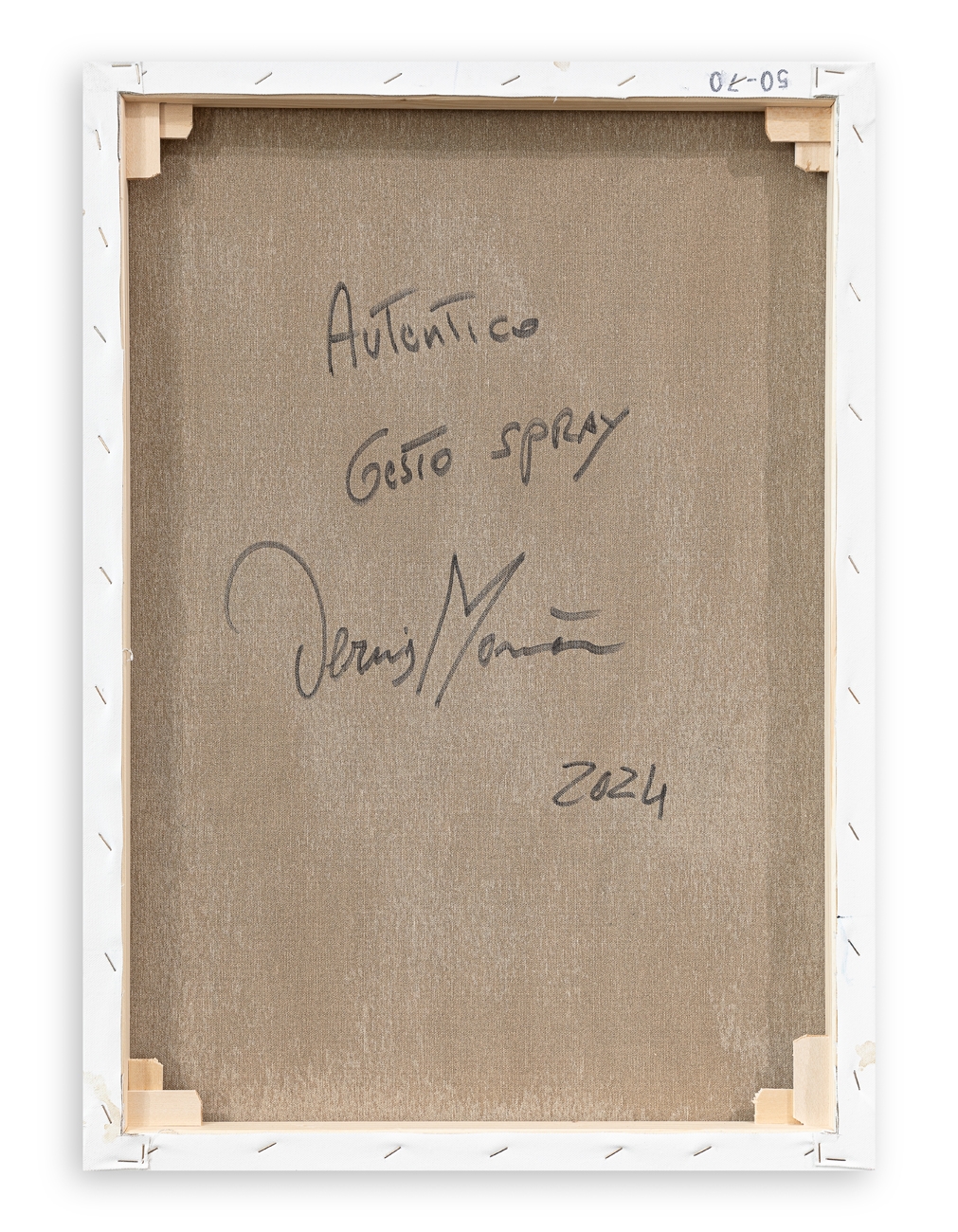 Artwork by Manon Dermis, Gesto Spray, Made of oil on canvas