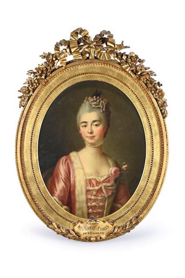 Portrait of a young woman - François-Hubert Drouais