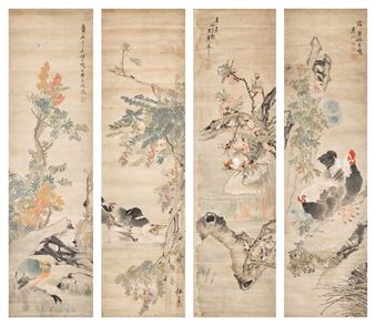 Attributed to Ren Xun, Flowers and Birds - Ren Xun