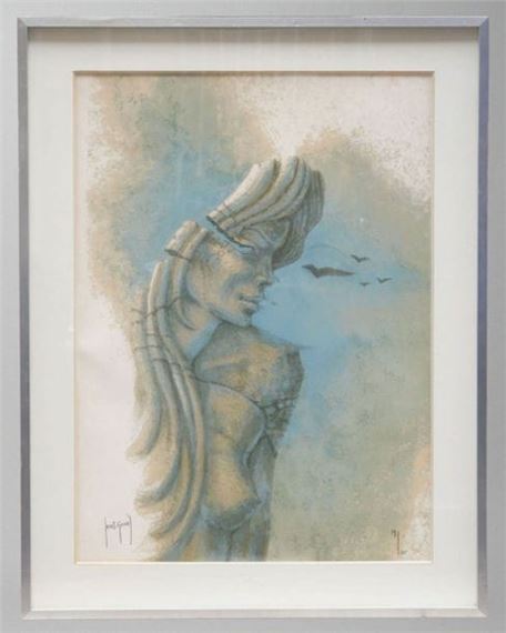 Symbolist nude - Francis de Lassus Saint-Geniès