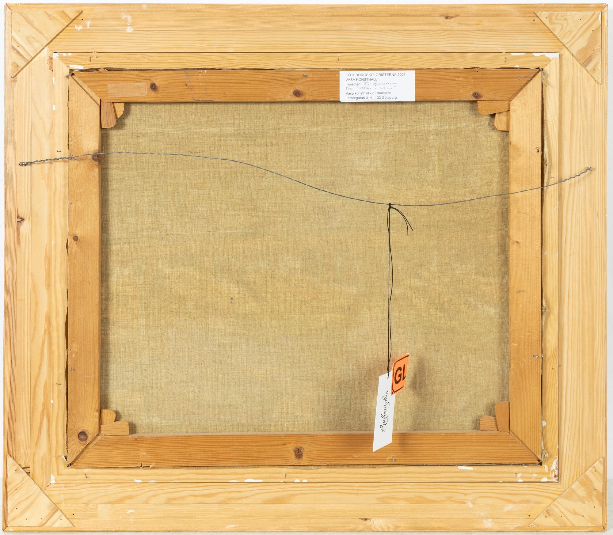 Artwork by Tor Bjurström, Small Boat Harbour, Made of Canvas