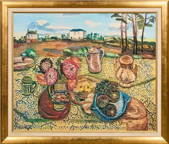 A Country Window Reproduction Print - Frances Hodgkins