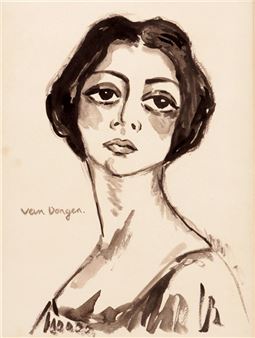 Portret van een vrouw - Kees van Dongen