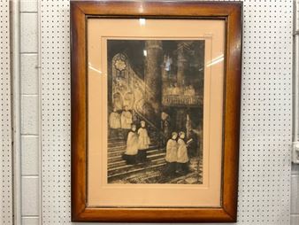 Choir Boys Descending the Stairs - Frederick Moladore Spiegle