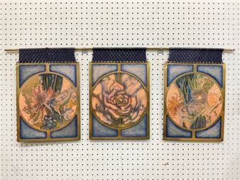 Three Panel Enamel Art - Fiammetta Hsieh Rubin