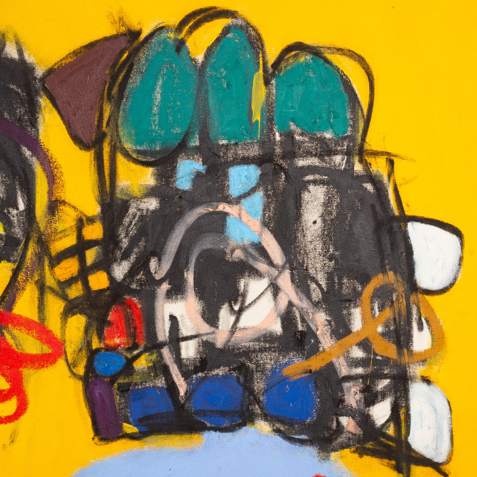 Artwork by Taher Jaoui, Family Meeting, Made of Oil On Canvas