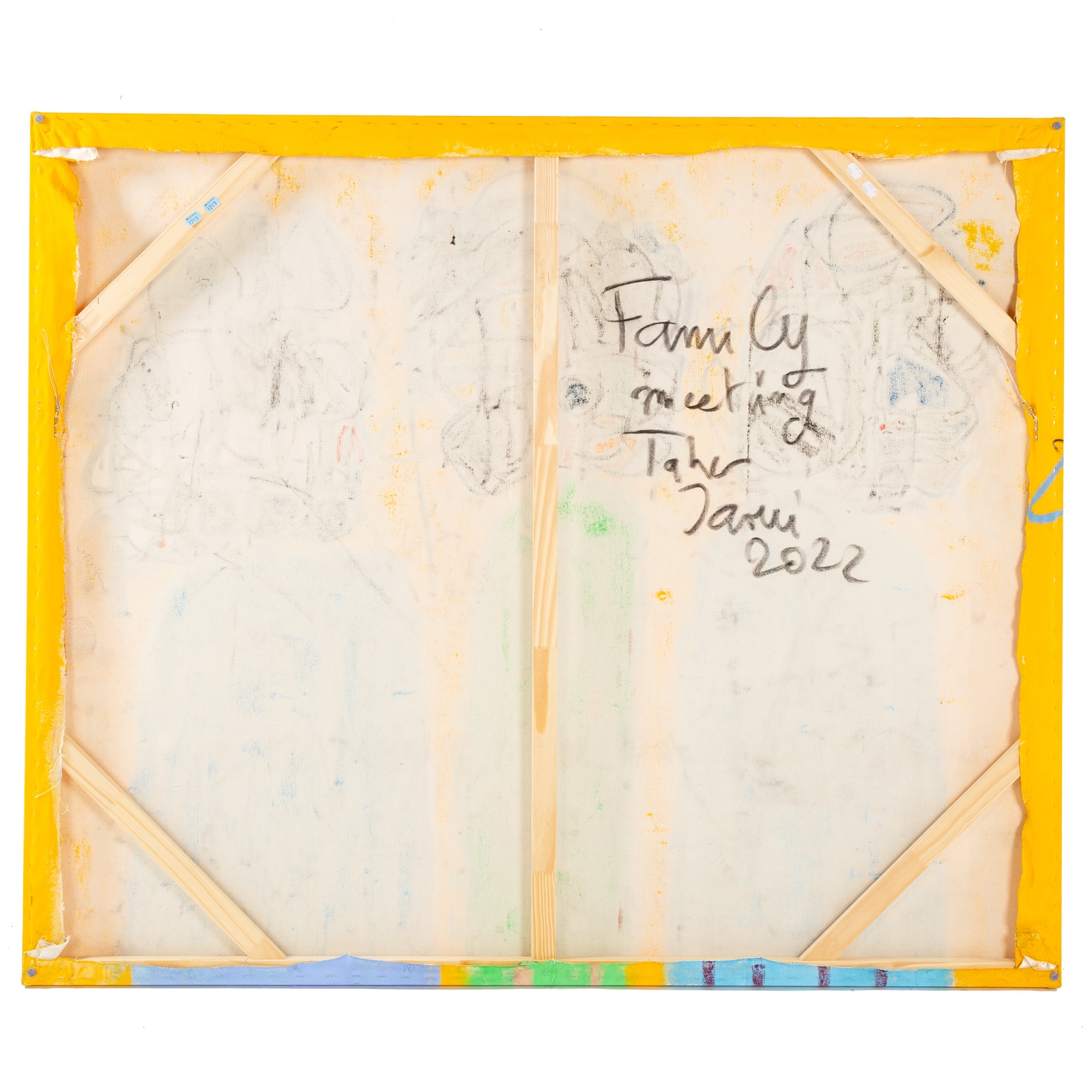 Artwork by Taher Jaoui, Family Meeting, Made of Oil On Canvas