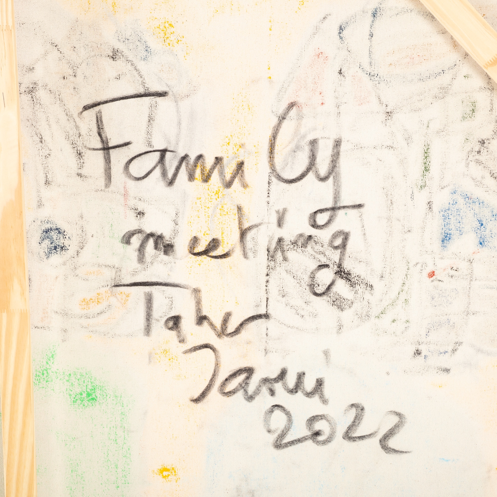 Artwork by Taher Jaoui, Family Meeting, Made of Oil On Canvas