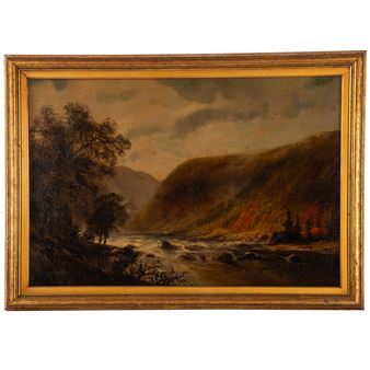 Hudson River Rapids - Alexander Helwig Wyant