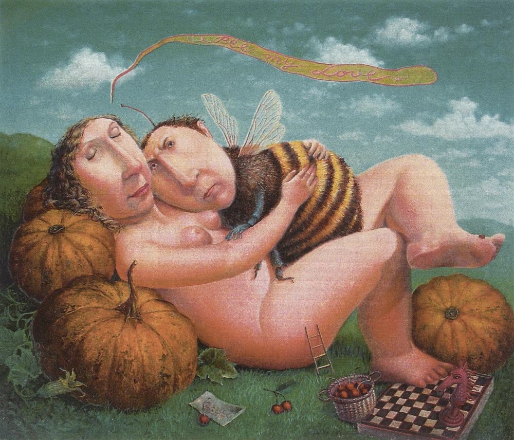 Artwork by Rita Voulia, Bee My Love, Made of Archival Pigment Print