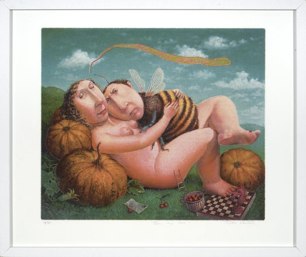 Artwork by Rita Voulia, Bee My Love, Made of Archival Pigment Print