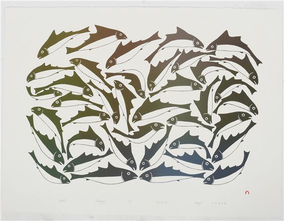 Iqquluiit by Kenojuak Ashevak, 1996