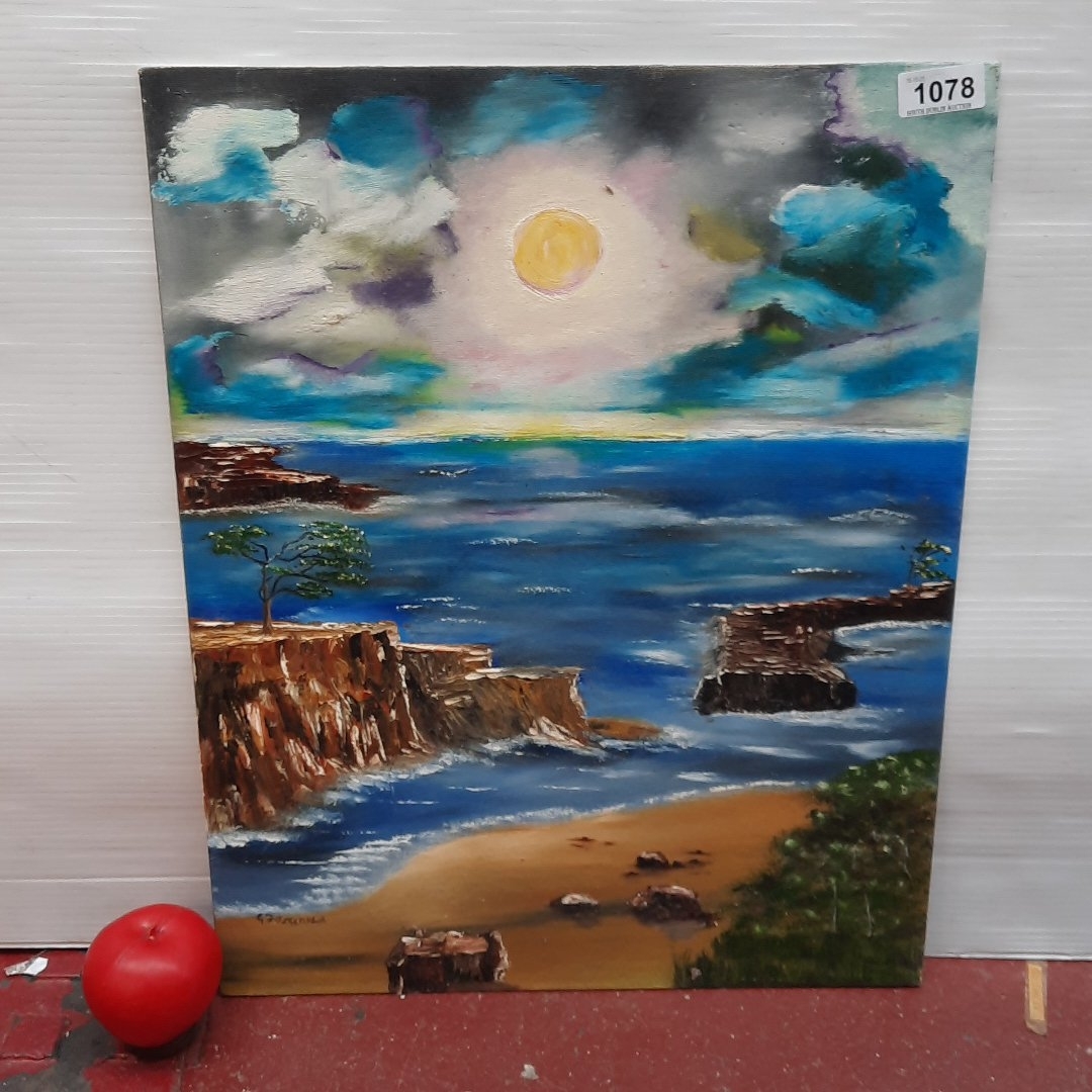 Artwork by C. Fitzgerald, Untitled, Made of Oil On Board