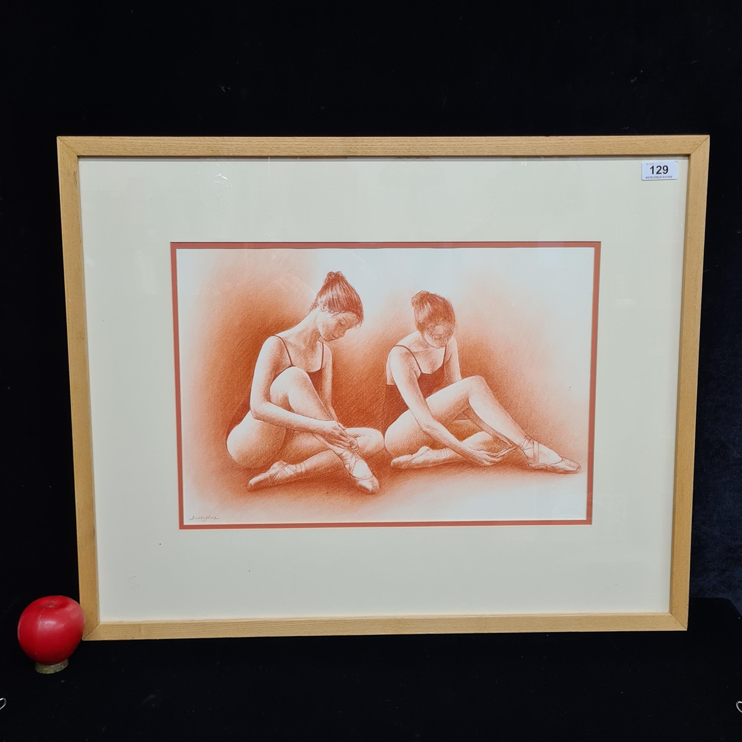 Artwork by Anna Gallagher, Tightening Ribbons, Made of Pastel On Paper