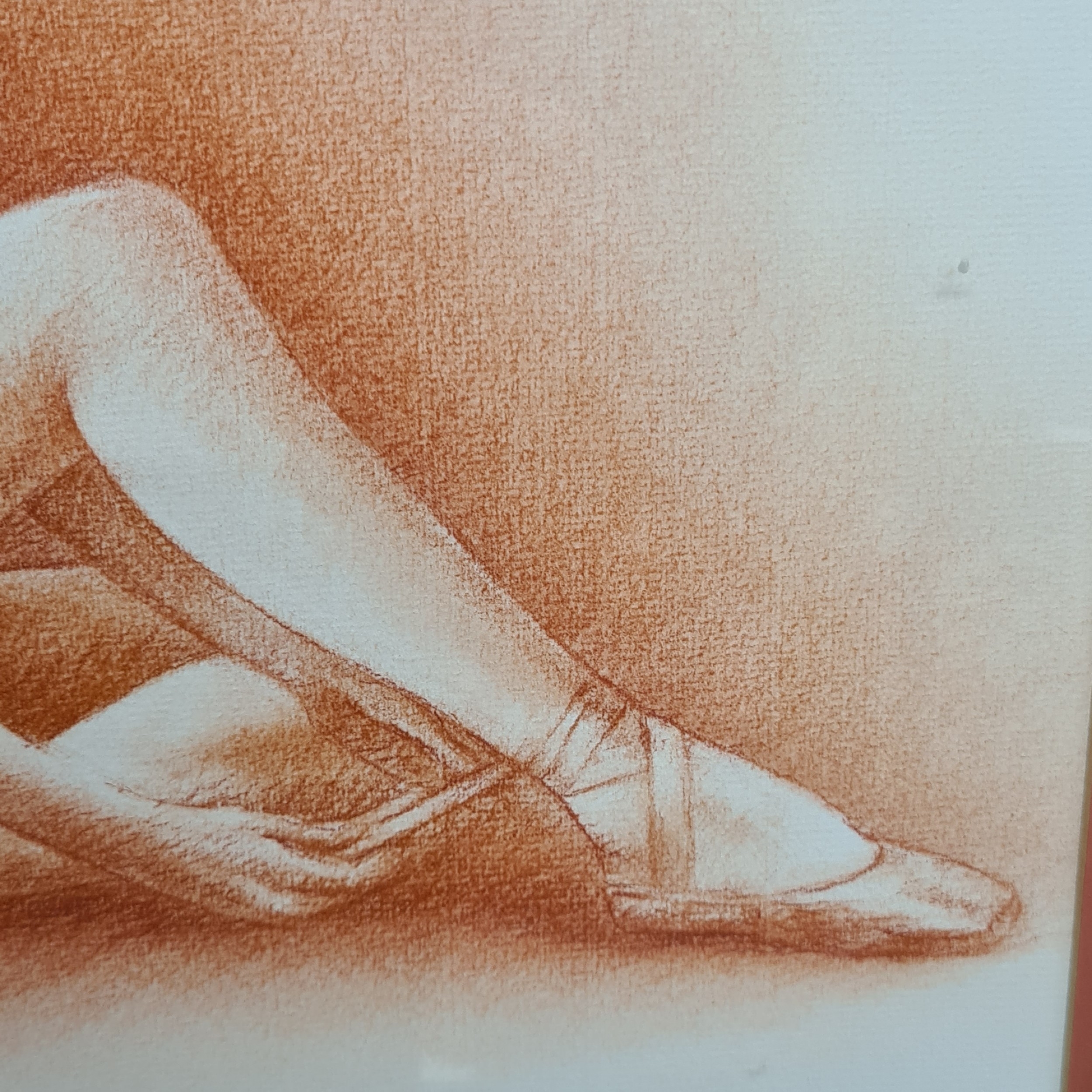 Artwork by Anna Gallagher, Tightening Ribbons, Made of Pastel On Paper