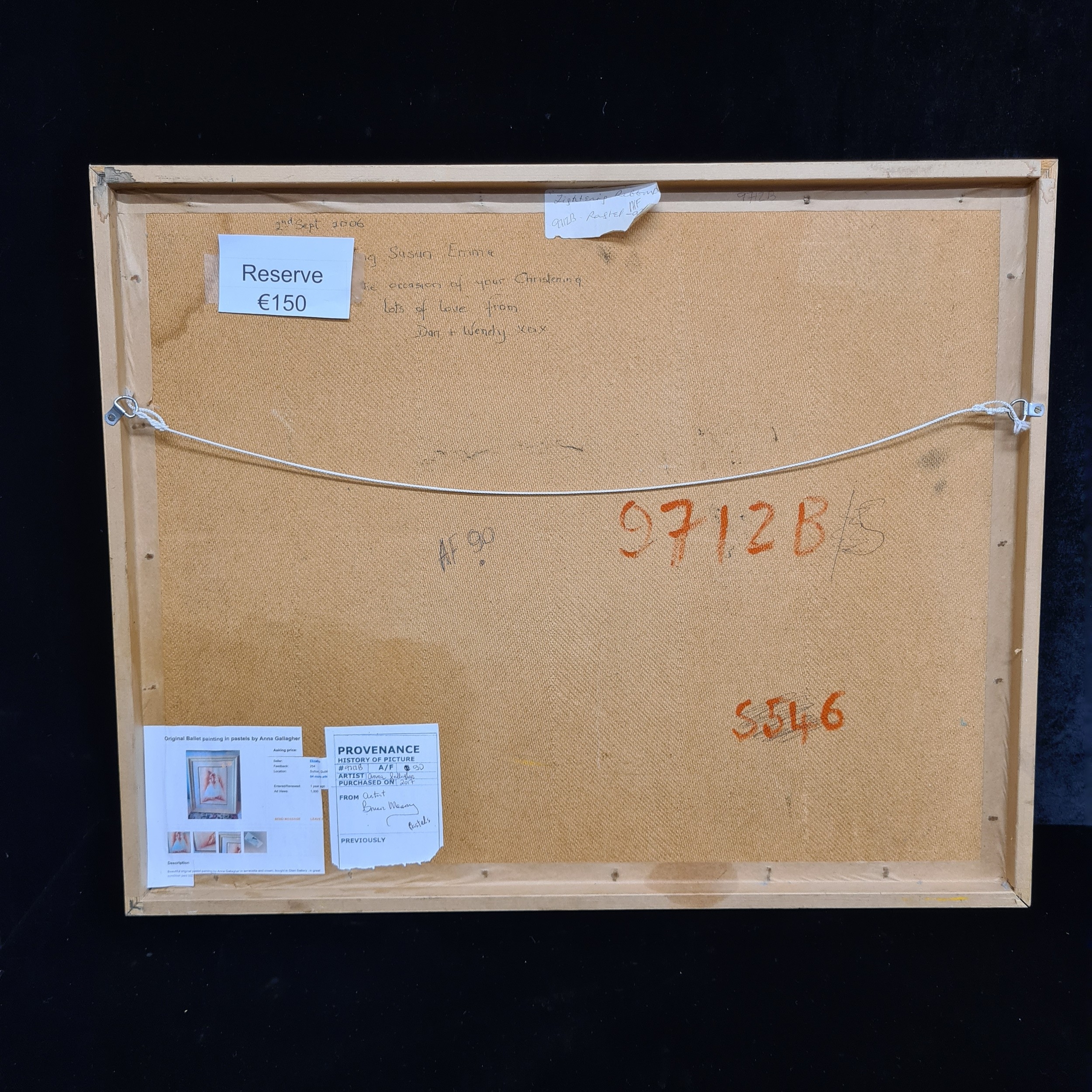 Artwork by Anna Gallagher, Tightening Ribbons, Made of Pastel On Paper