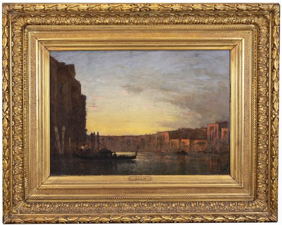 The Grand Canal at Dusk, Venice - Félix Ziem