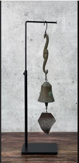 Jeff Cross | Jeff Cross bronze hanging wind chime bell | MutualArt