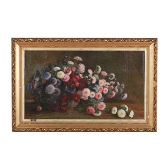 Large Still Life of Flowers - George Eastman Cook