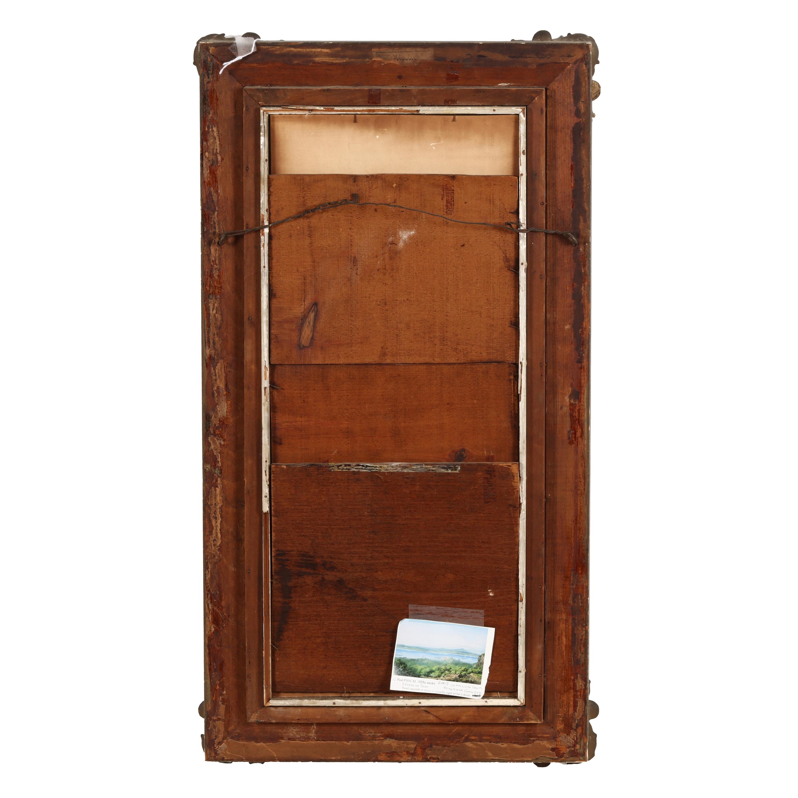 Artwork by Paul Pascal, Camel Riders at Sunset, Made of Gouache On Paper