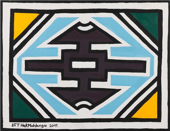 Ndebele abstract - Esther Mahlangu