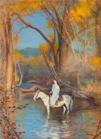 Bert Geer Phillips
(American, 1868-1956)
Evening Light on the Pueblo by Bert Phillips