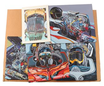 6) Illustrations of Race Car Drivers - John Matassa