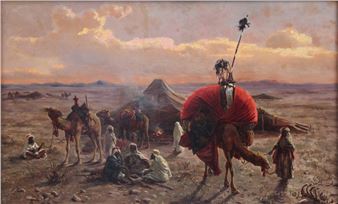 Nomaden bei der Rast - Otto von Ruppert