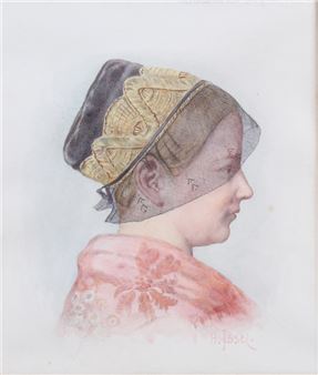 Bildnis einer jungen Frau - Heinrich Issel