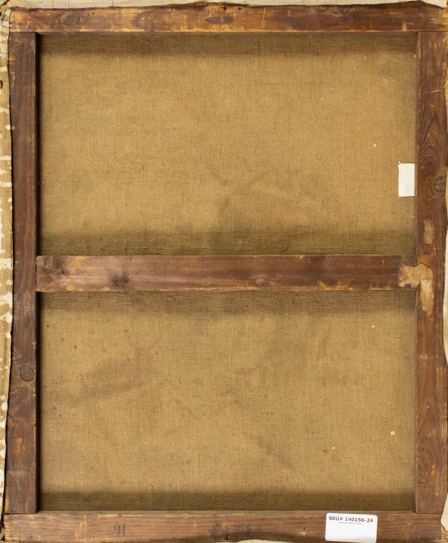 Artwork by Joseph Biel, Fisherman at Work on Dock, Made of Oil On Canvas