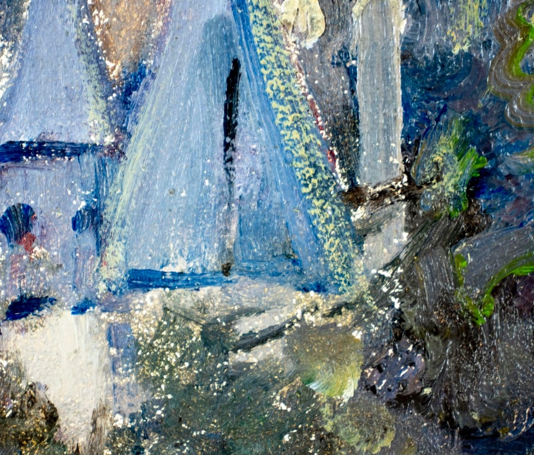 Artwork by Robert van Vorst Sewell, Castle Landscape, Made of Oil On Board