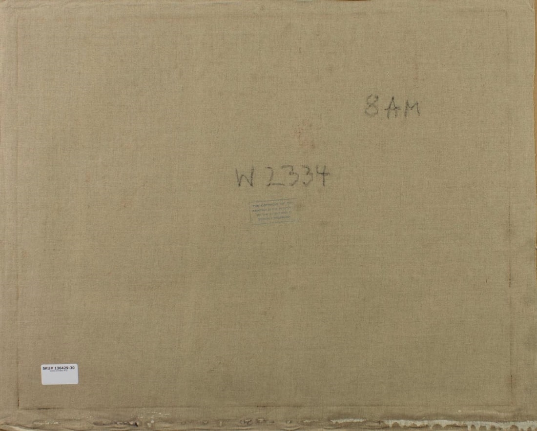 Artwork by Arisztid Szendy, Still Life with Books and Banjo, Made of Oil On Canvas