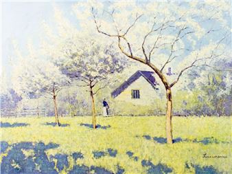 Countryside Landscape with House