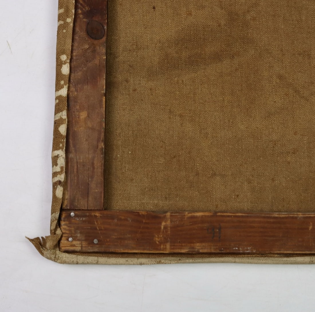 Artwork by Joseph Biel, Fisherman at Work on Dock, Made of Oil On Canvas