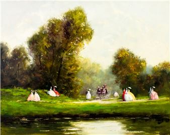 Park Landscape - European School, 20th Century