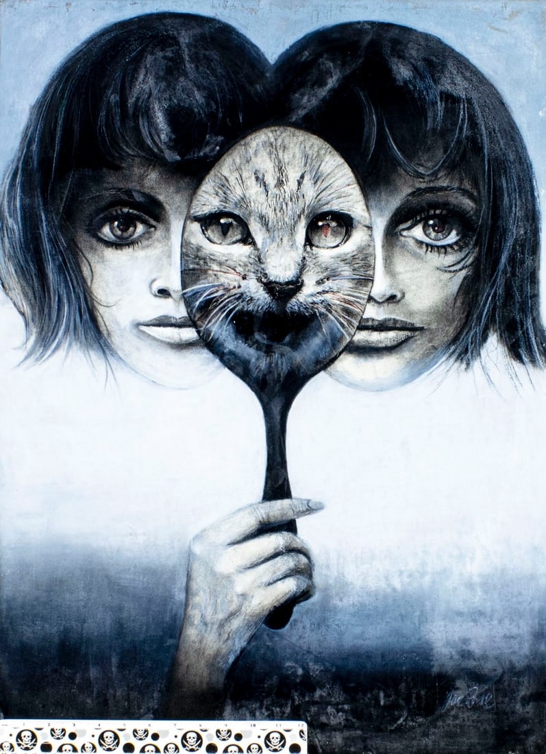 Artwork by Joe Rose, Daughters of Isis, Made of Oil On Board