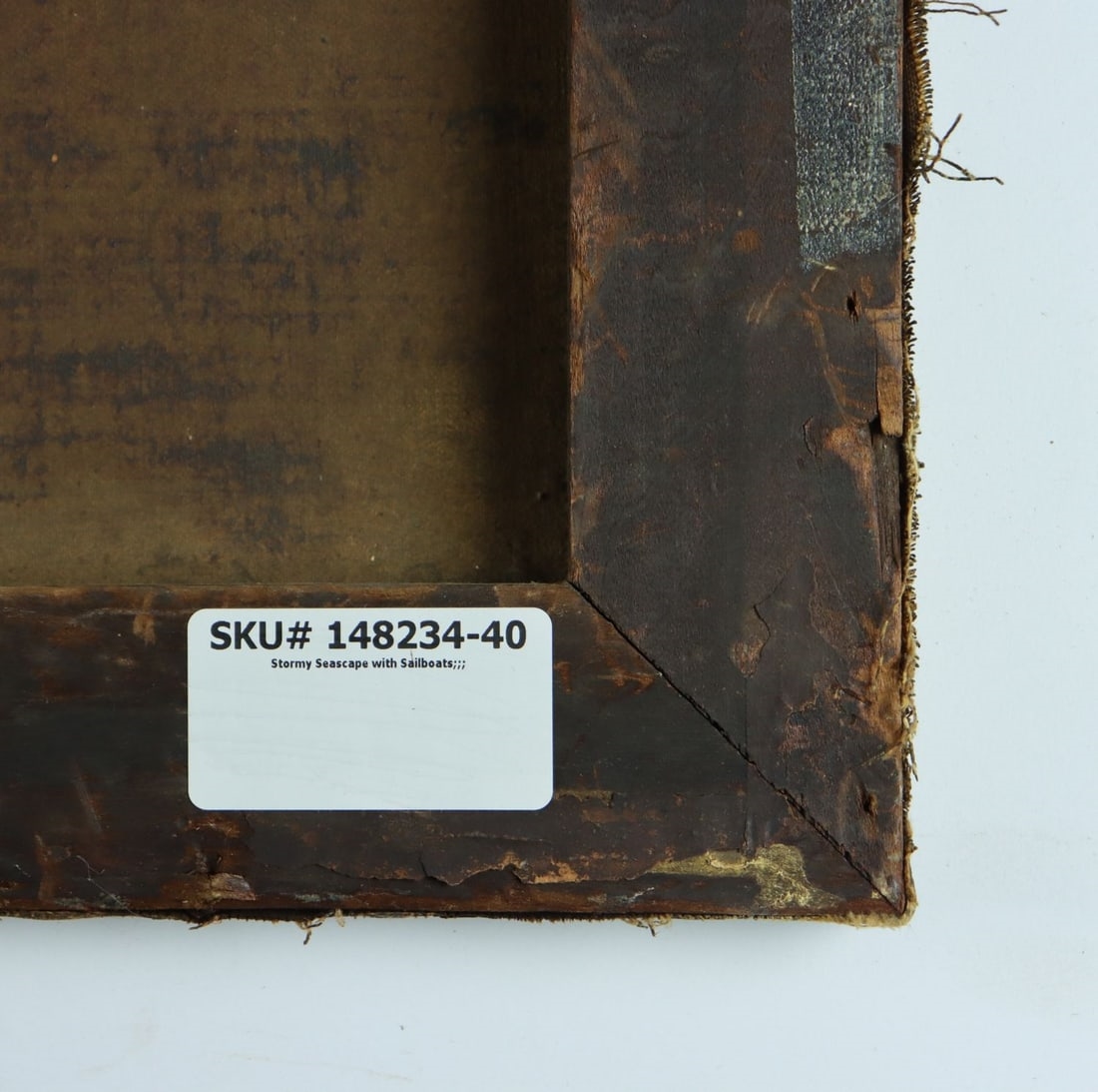 Artwork by American School, 19th Century, Stormy Seascape with Sailboats, Made of Oil On Canvas