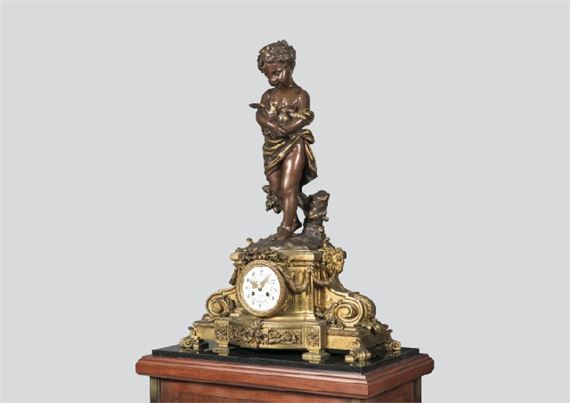 Mantel clock "La paix armee - Eugène Robert