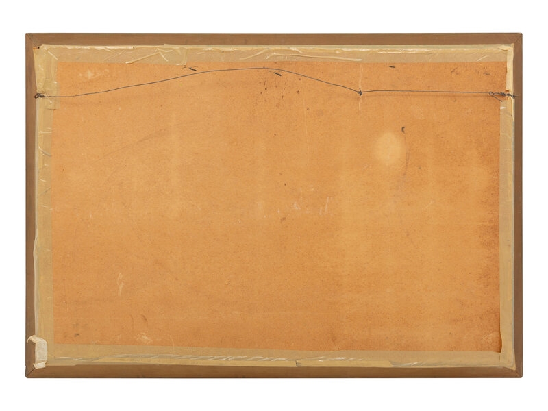 Artwork by Alfred Hair, 
Sunset over the Lagoon, Made of oil on board