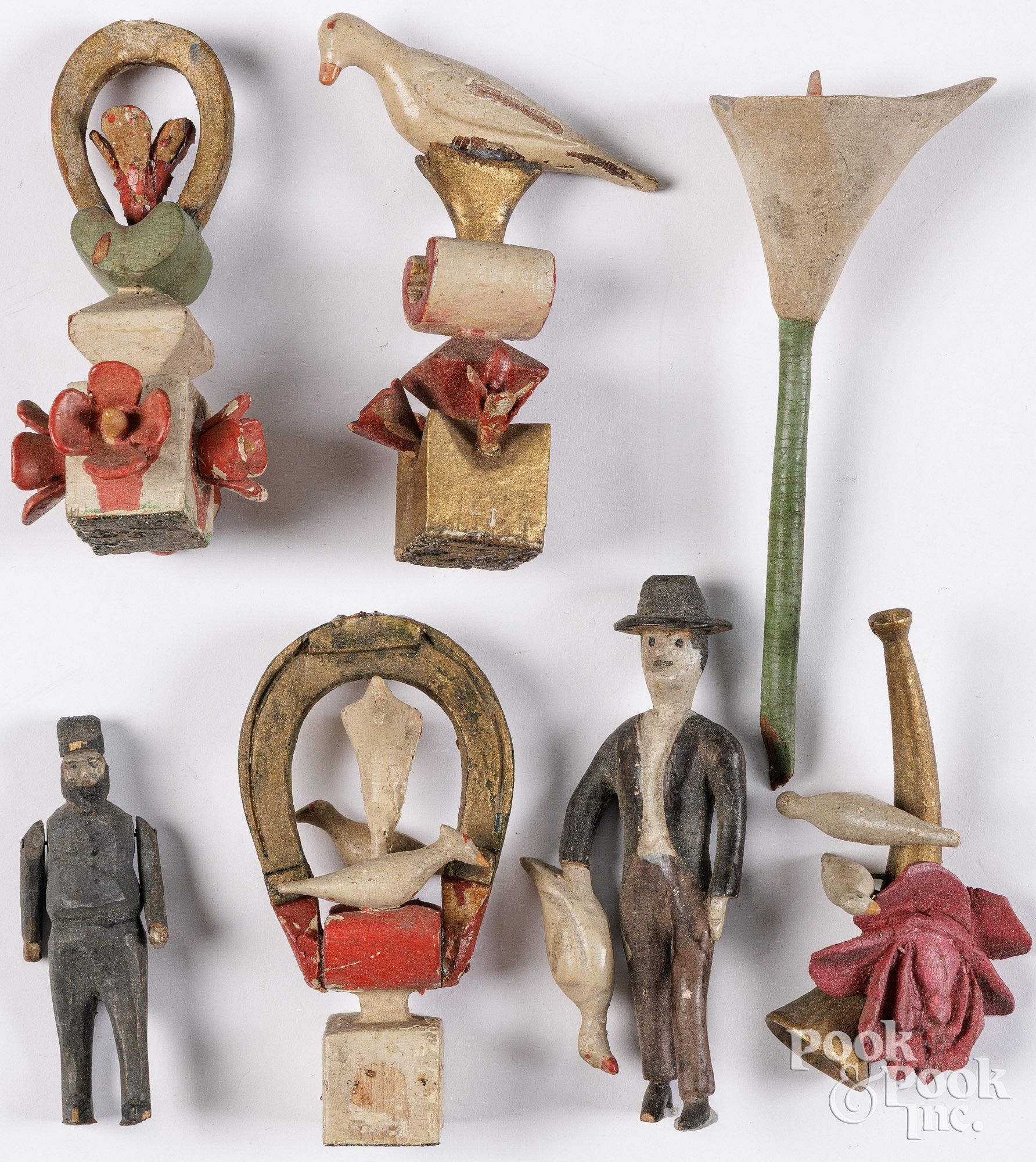 George D. Wolfskill | carved and painted fragments (1872 - 1940 ...