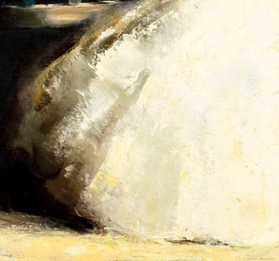 Artwork by European School, 20th Century, Woman Reading Letter, Made of Oil On Canvas