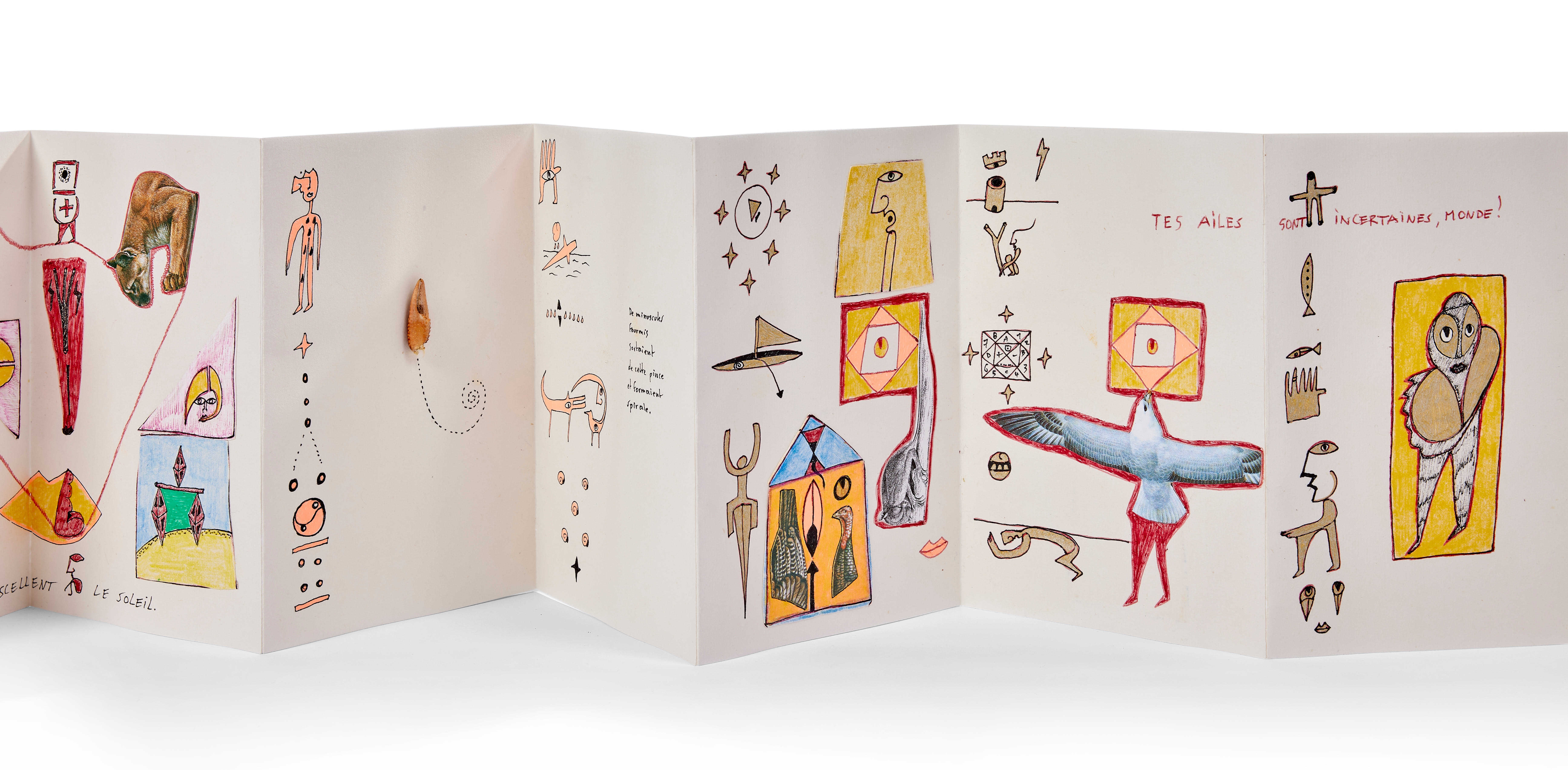 Artwork by Marcel Miracle, Les Ãªtres de Meco, Made of Mixed Media On Paper