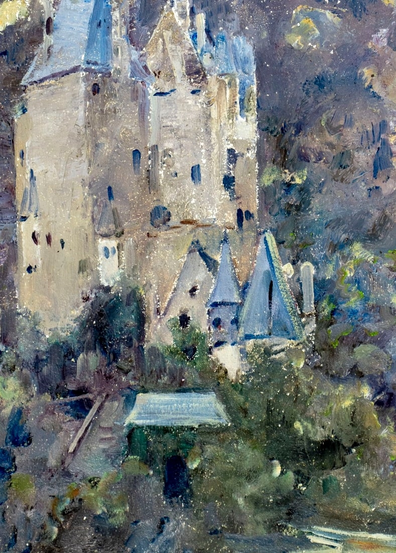 Artwork by Robert van Vorst Sewell, Castle Landscape, Made of Oil On Board