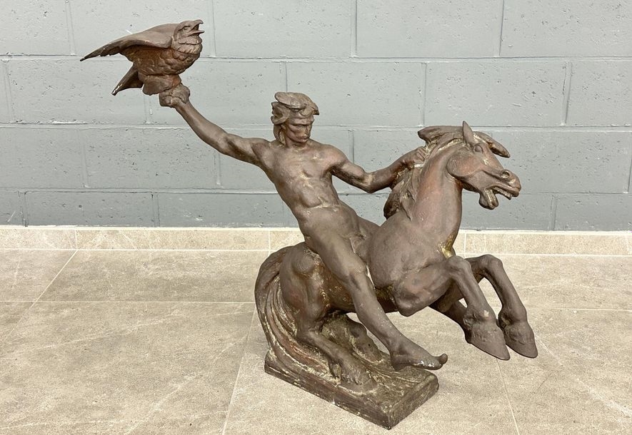 George Van de Voorde | Falconer galloping | MutualArt