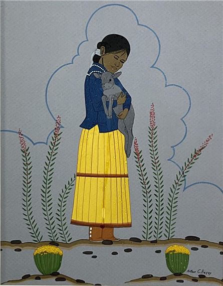 Gouache On Paper - Arthur C. Begay