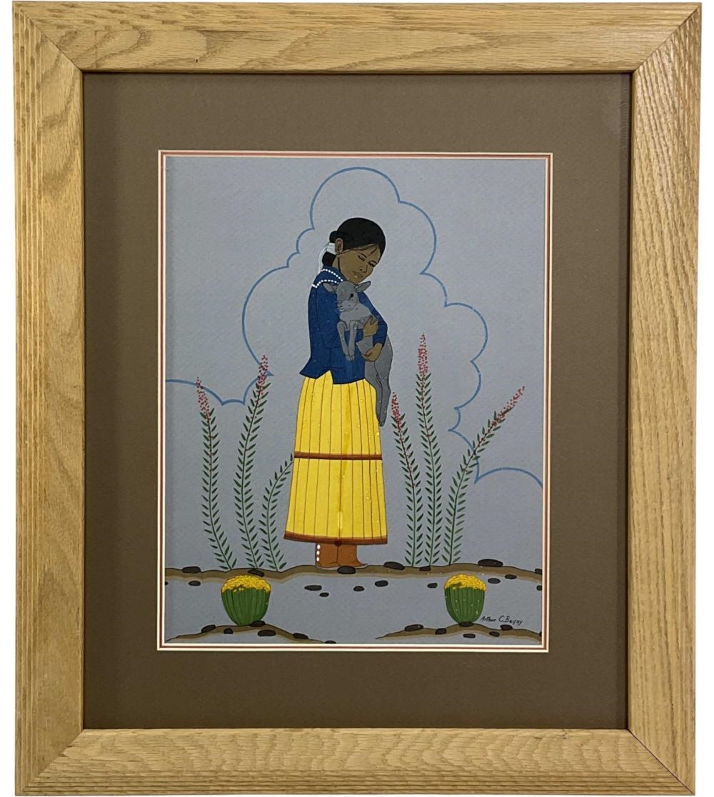 Artwork by Arthur C. Begay, Gouache On Paper, Made of Gouache On Paper