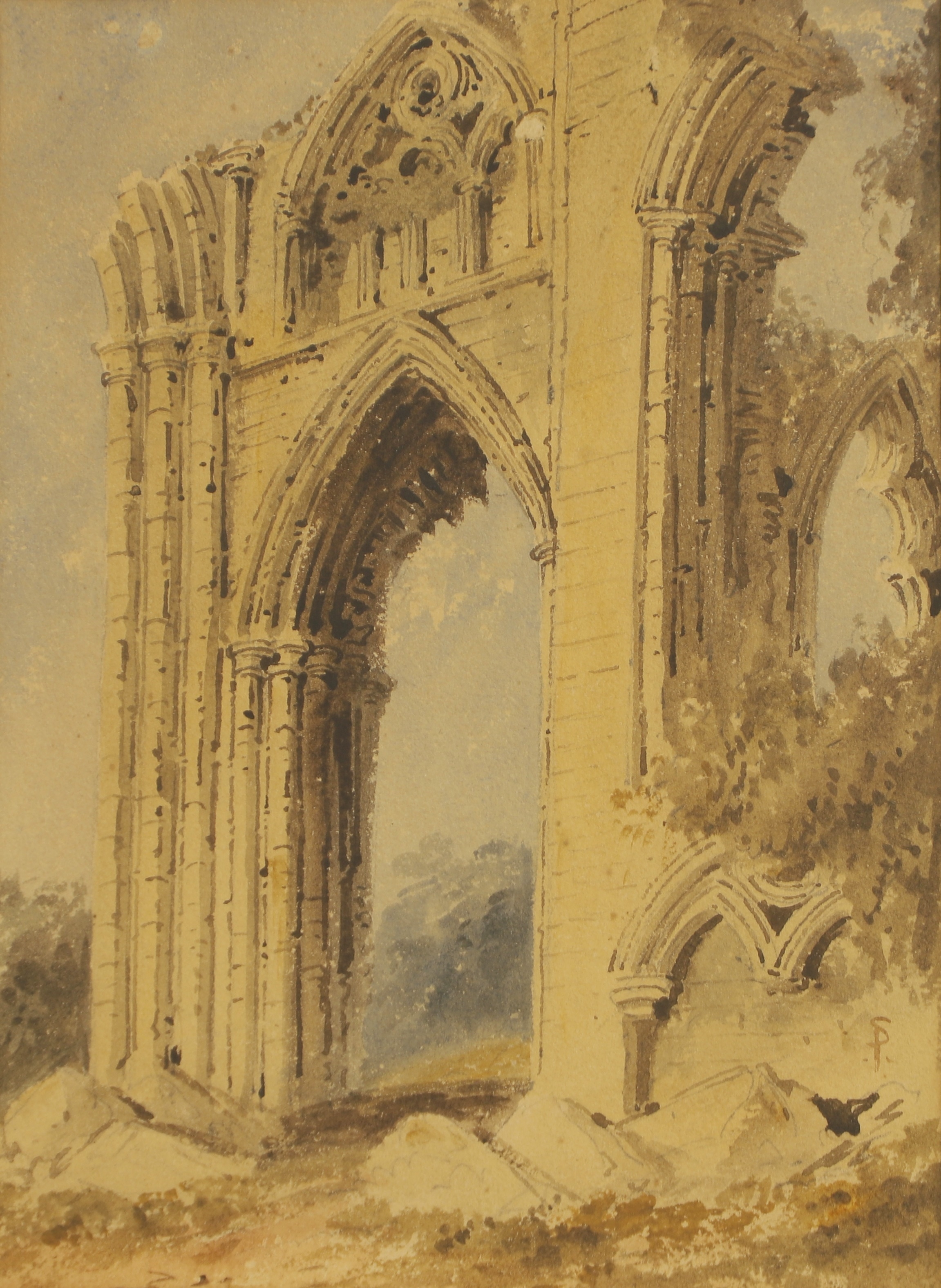 Samuel Prout | Church ruins | MutualArt