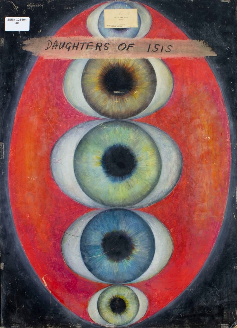 Artwork by Joe Rose, Daughters of Isis, Made of Oil On Board